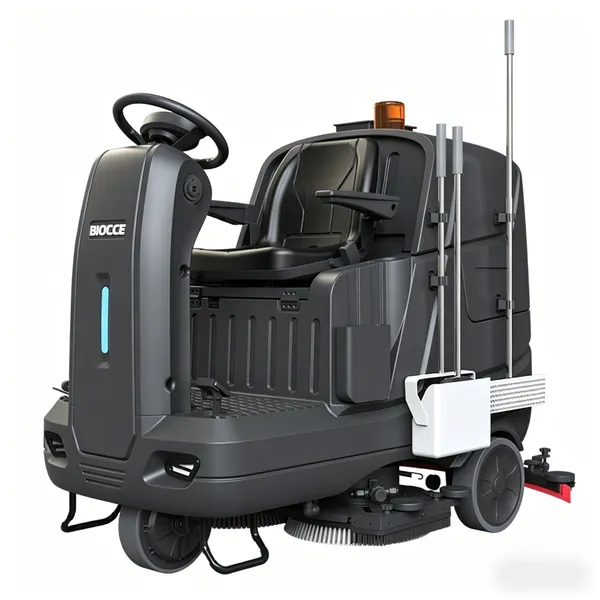 BIOCCE BC1000 Commercial Ride-on Floor Scrubber with Li-ion Battery
