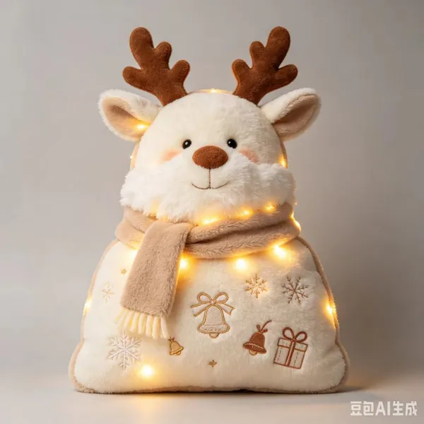 Christmas, Christmas Plush Pillow, Santa Claus, Christmas Reindeer, Sheep, Plush Pillow, Comfortable, Gift for Others - Customizable photo-5