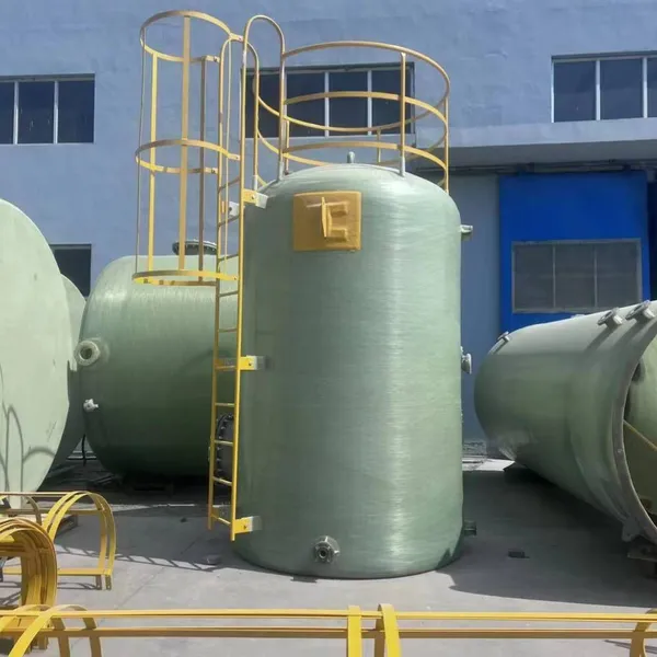 Haoqing Environmental Protection Fiberglass Tanks 1 - 300m³ Vertical and Horizontal Wound Molding Chemical Anti - Corrosion Hydrochloric Acid and Sulfuric Acid Tanks Stirring Tanks Fermentation Tanks Wastewater Treatment Tanks Nitrogen - Sealed Water Tank photo-3
