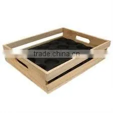 Natural Wood Wooden Serving Tray Wholesale photo-6