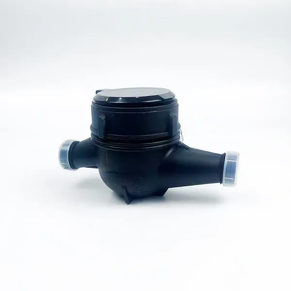 【Contador de agua fría multichorro con sello líquido OEM, cuerpo de plástico, instalación vertical, Q3=4.0m3/h, R125, PN10】

