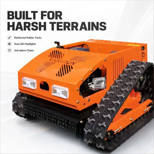 Rc brush mower One-Key Electric Start crawler lawn mower Для солнечных ферм