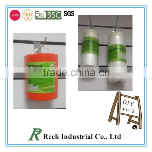ISO Waterproof Pretaped Masking Film for DIY Market photo-2
