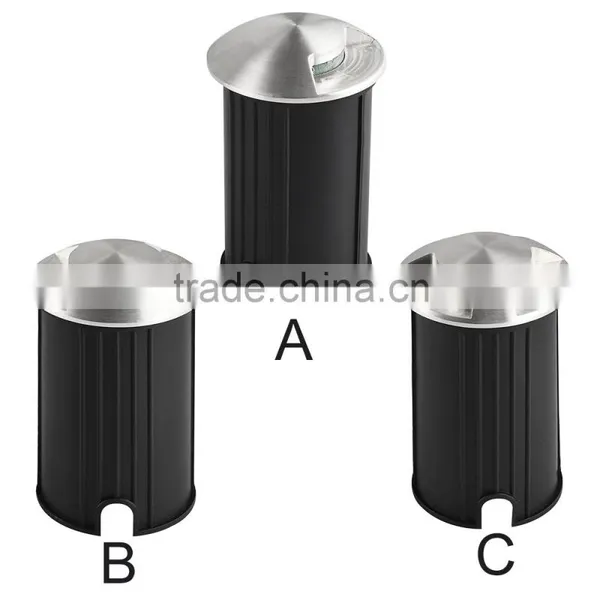 Stainless Steel Cover A/B/C Led Ground Light 1W With Tempered Glass 10mm Led Ground Lamp Outdoor photo-2
