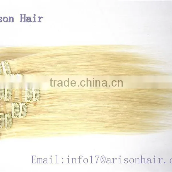 2015 Qingdao 220g Remy Clip in Hair Extension photo-6