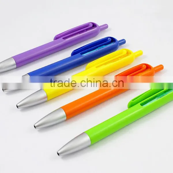 Wholesale Hot Selling Top Quality Customized Logo Colorful Refillable Click Stationery Pen photo-3