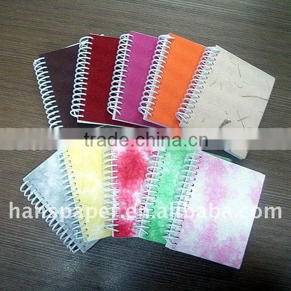 cheap promotional spiral notebook with handmade paper cover