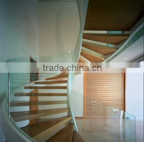 Natural Oak Curve Stair Treads photo-4