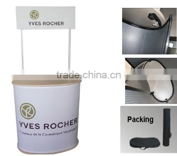 Portable Easy Folding Promotion Table With Header photo-2