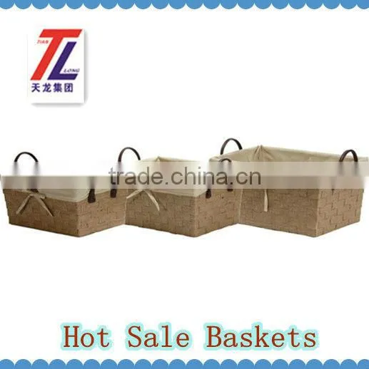 Hand Woven Craft Recycle Eco-friendly for Home and Hote Lfruit Basket