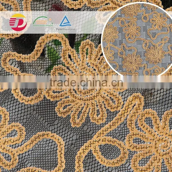 Wholesale Cheap Guipure White Cotton Lace Embroidery Beautiful Fabric Samples of Lace for Dress photo-2