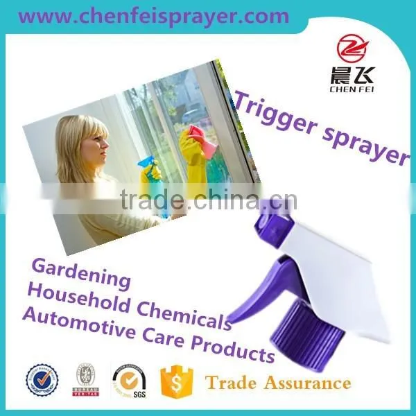 28 415 Plastic Ribberd Closure Trigger Sprayer Hand Spray Pump Nozzle for Same Size Bottle With Any Color for Bottles