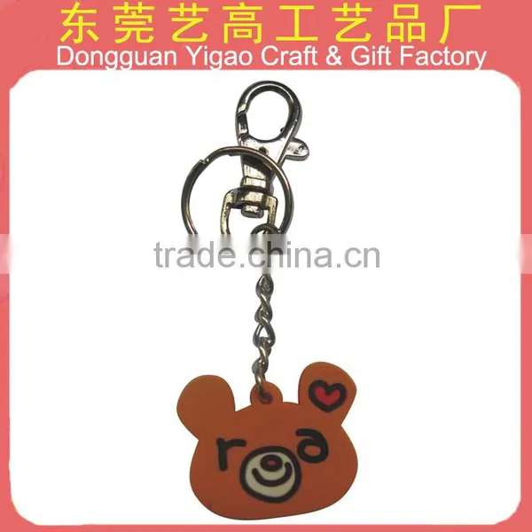 Soft PVC Rabbit Foot Key Chain photo-3