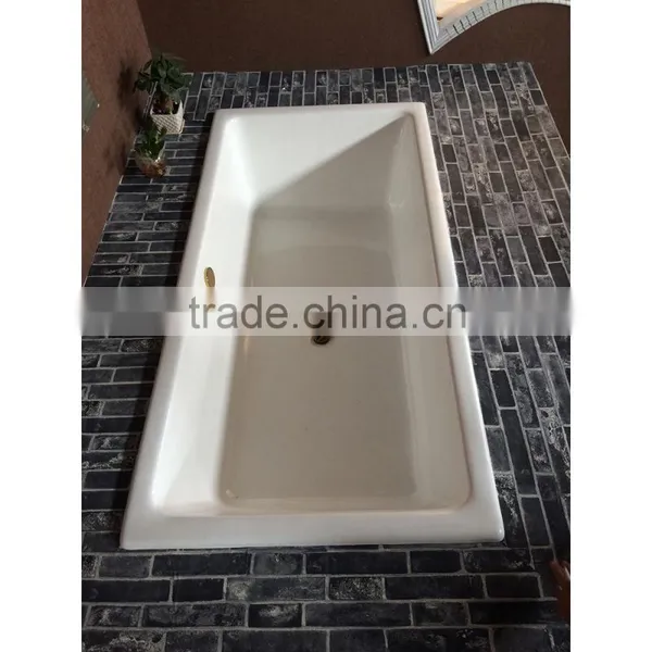 drop-in bath for bath and shower rectangle cast iron bath big