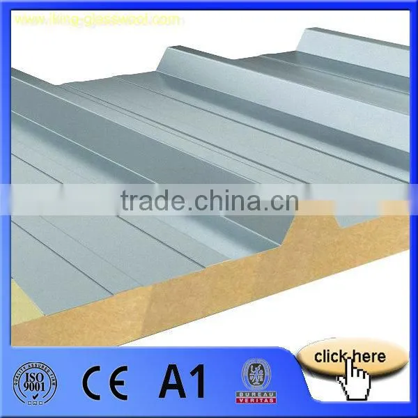 Rockwool Metal Roofing Sandwich Panel Price With CE photo-3