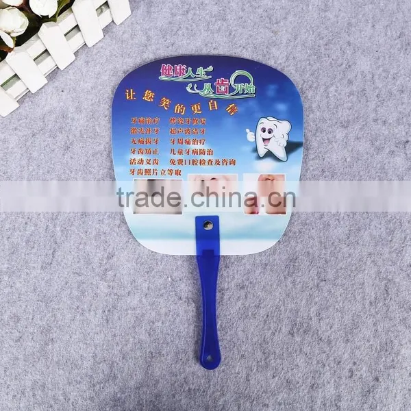 13cm Handle Plastic pp Custom Plastic Hand Fan Promotional Advertising Fan Mini Hand Fan photo-4