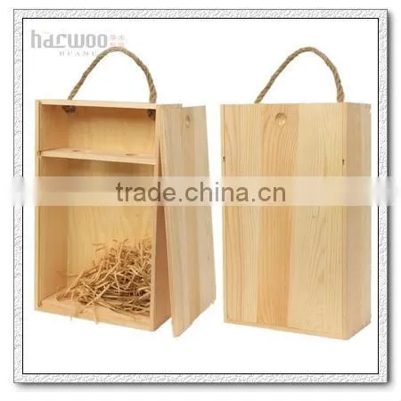 High Quality Wooden Wine Bottle Case for Sale photo-4