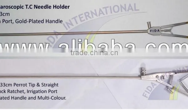 Laparoscopic Needle Holder Bipolar Laparoscopic Grasper Irrigation Cannula Laparoscopic Trocar Laparoscopic Sheath Bipolar Clamp