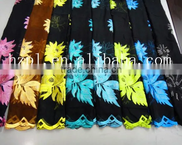 African Muslim Scarf for Women/embroidered Silk Scarf/embroidered Silk Scarf(TJ0176)