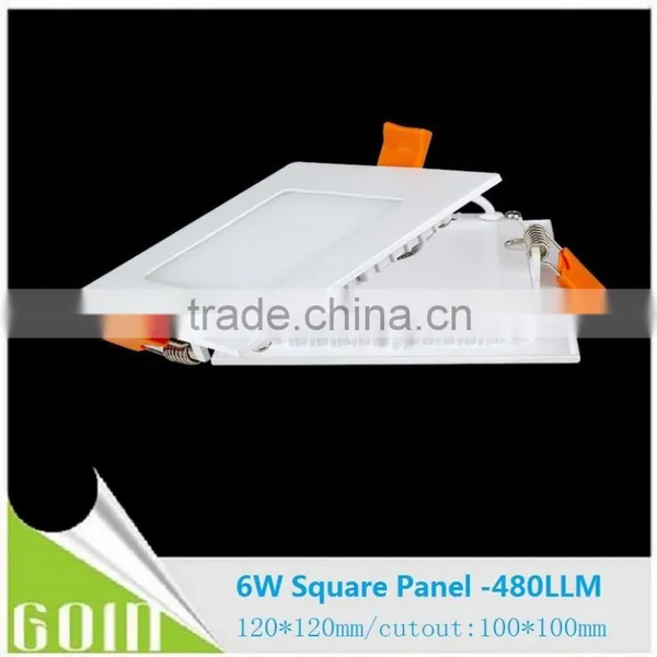 Square Led Panel Light Price Cheapest Square Led Panel Lighting 6W CE ROHS Approved Ceiling Decoration Luminaire