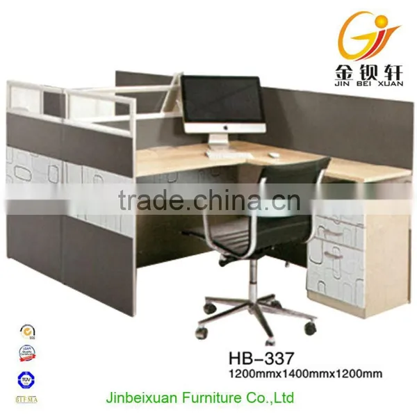 Comfortable Wooden Type 4 Person Bookcase With Computer Desk photo-4