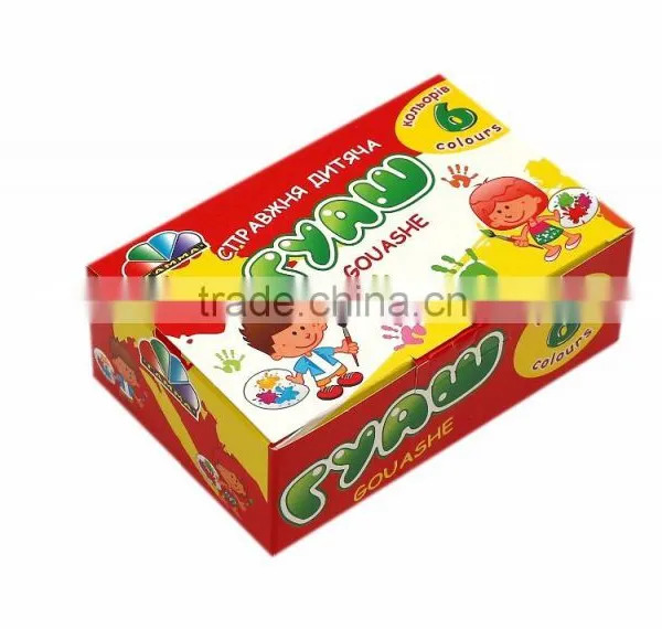 Gouache, Poster Paint, Poster Color 6 Colors, 120 ml photo-2