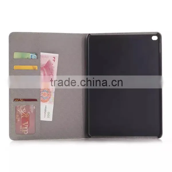 Fashion Map Leather Wallet Case for IPad Air 2,For Ipad 6 Case and Covers photo-2