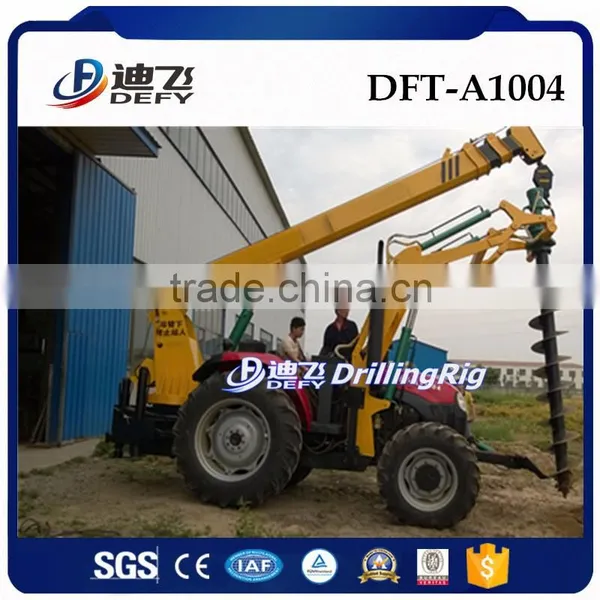Pile Auger Drill Machine With Crane for Pole Erection photo-3