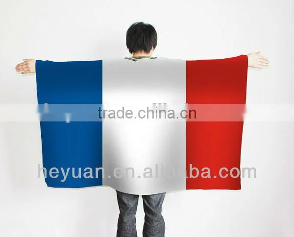Customize Print Poncho Flag of Different Countries photo-2