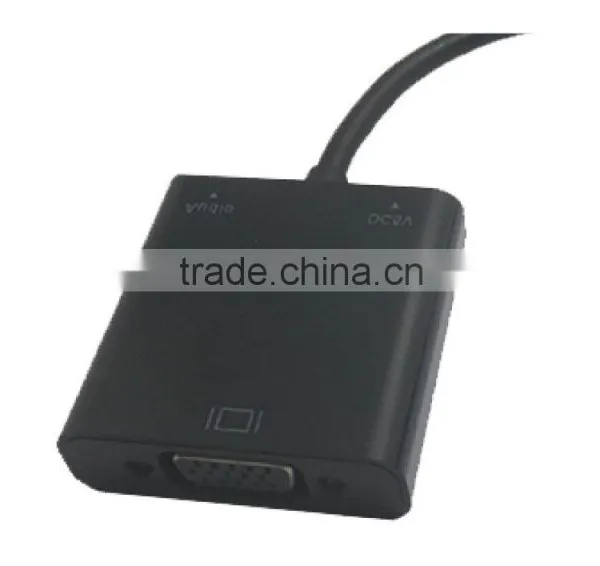 100% New HDM I to VGA With Audio and DC Jack HDM I Adapter for Computer/laptop photo-4