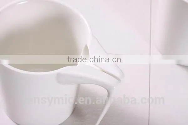 10/12OZ Ceramic Special Design Tea Bag Holding Porcelain Cup Ceramic Creative Mug photo-4