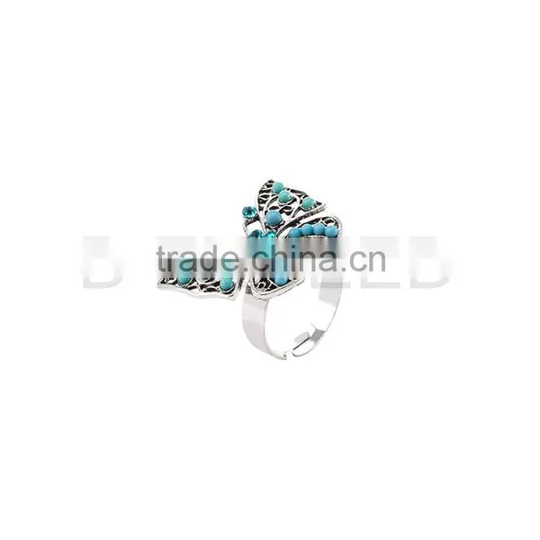 New Fashion Butterfly Ladies Gold Finger Ring photo-4