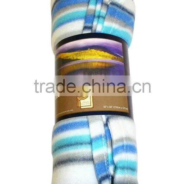Colorful Cheap Promotional Printed Polar Fleece Gifts Blanket photo-2