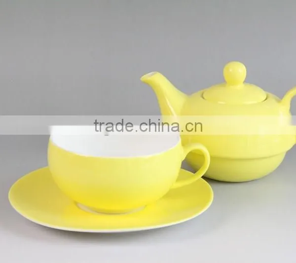 China Suppliers Colorful Personalized Tea Cup Pot in One, Coffee Cup, Tea Pot Set photo-2