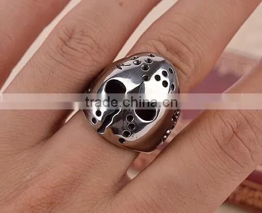 Fashion Forward Skull Titanium Steel Ring Man Ring Personality Punk Ring photo-6