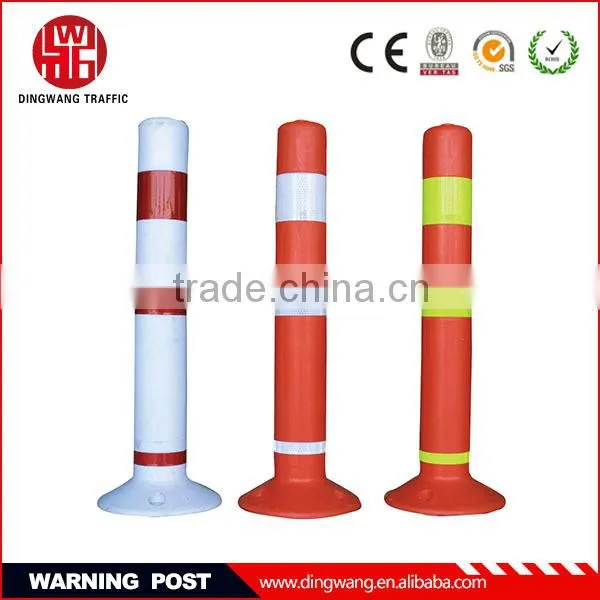 Traffic warning post, Flexible post