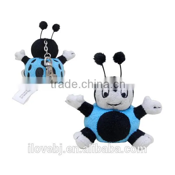 Hot Sale Customized Plush Toys Cute Ladybug Plush Keychains