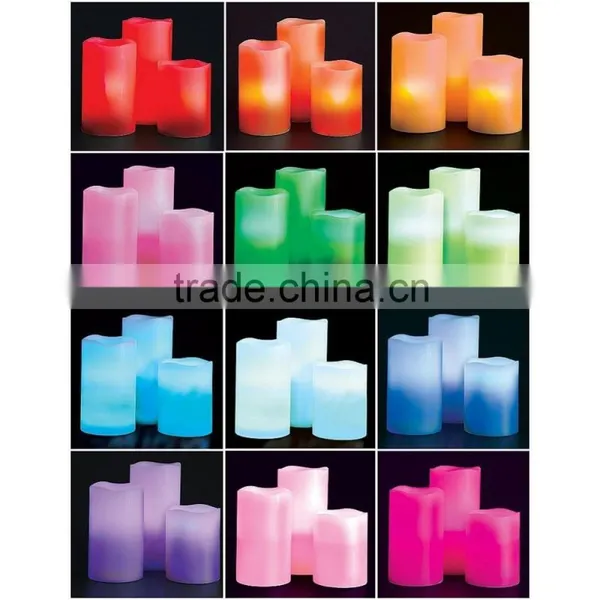 Battery-Operated Real Wax Flameless Candles LED Color-Changing Candles With Remote and Timer photo-6