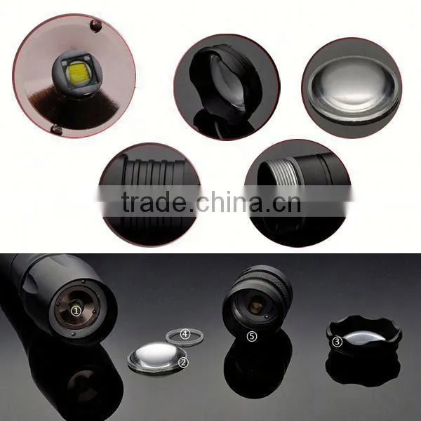 868 2015 New Led Flashlight Hot Sale Aluminum Zoomable Rechargeable XML T6 Led Flashlight photo-4