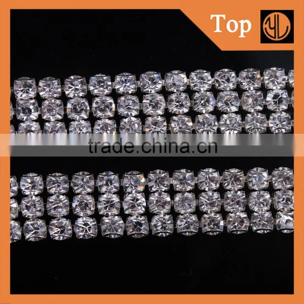 New Arrival Glass Crystal Rhinestone Cup Chain for Shoes photo-6