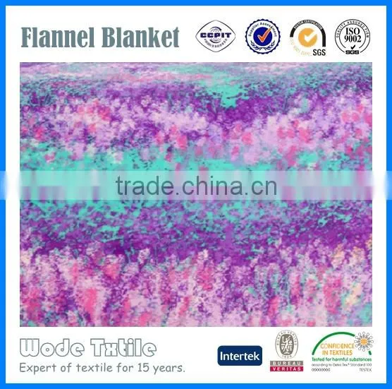 Promotional Flower Printed Flannel Fleece and Coral Fleece Blanket With Cheap Price photo-5