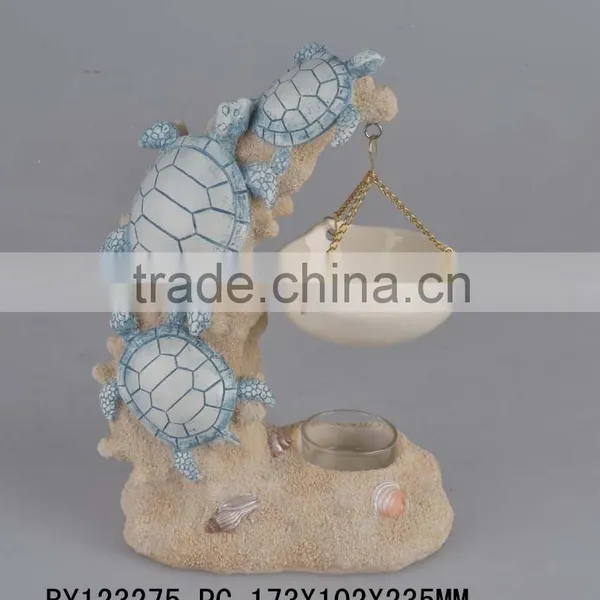 Tart Warmer Polyresin Wood Cut Dolphin Oil Burner photo-6