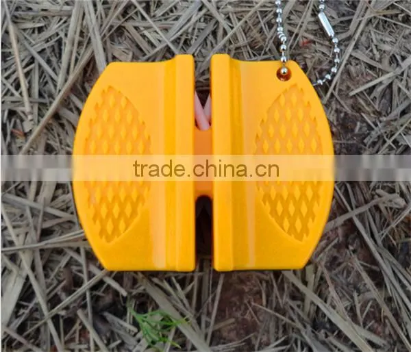 Ceramic Carbide 2 Step Knife Sharpener Camp Sharpening Tool