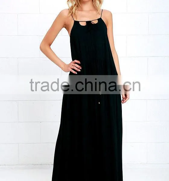 2016 Womens Fashion Evening Dresses Black Long Evening Dress Discount Evening Dresses photo-2