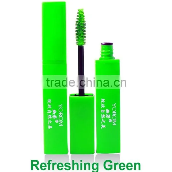 High Quality Yorom Waterproof Color Mascara in Plastic Tube Hair Color Mascara Black Brown Purple Green Blue photo-3