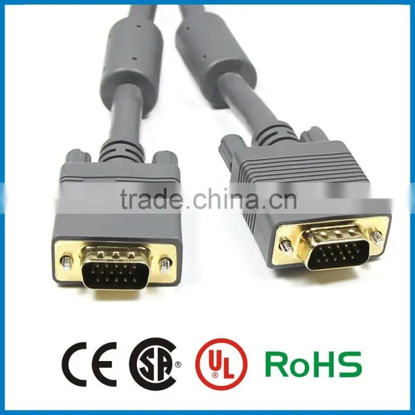 Custom Consumer Electronics Vga 15 Pin Male to Male /male to Female Cable