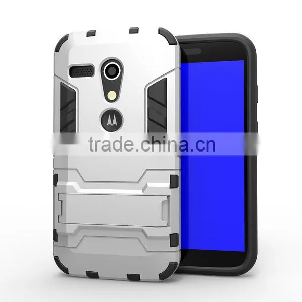 Wholesales Iron-Bear Rugged Hybrid Stand Shockproof Phone Case Cover For Motorola Moto G photo-3