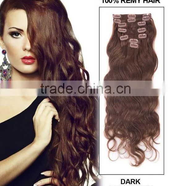 2015 Clip on Hair 100% Human Hair photo-4