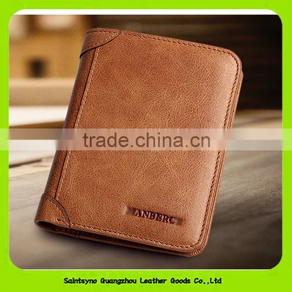 16411 Customized Logo Genuine Leather Men Wallet photo-3