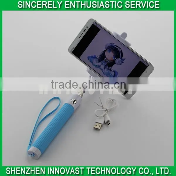OEM Custom Logo Low Price Extendable Bluetooth Selfie Stick